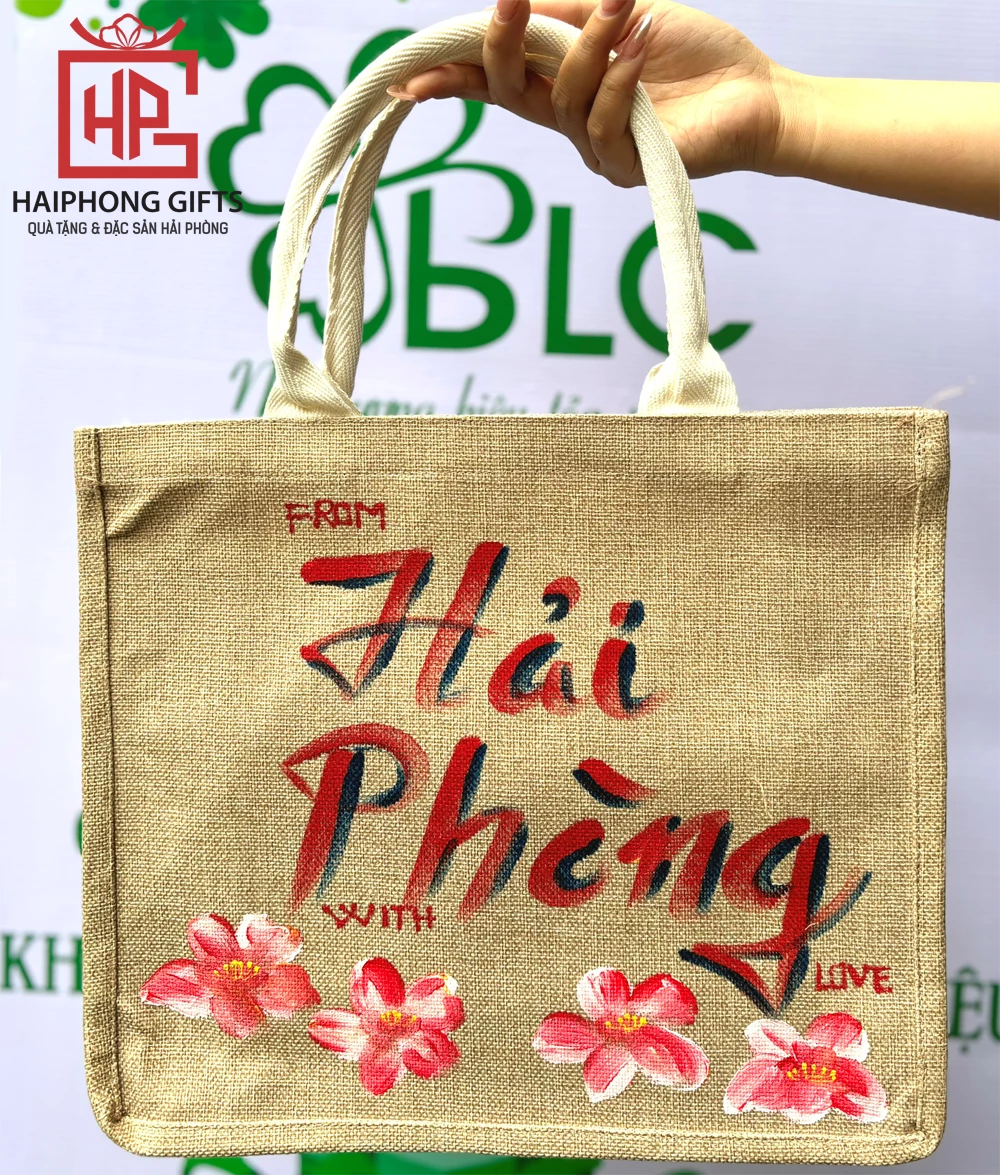 Túi đay in logo Hải Phòng đẹp, độc đáo